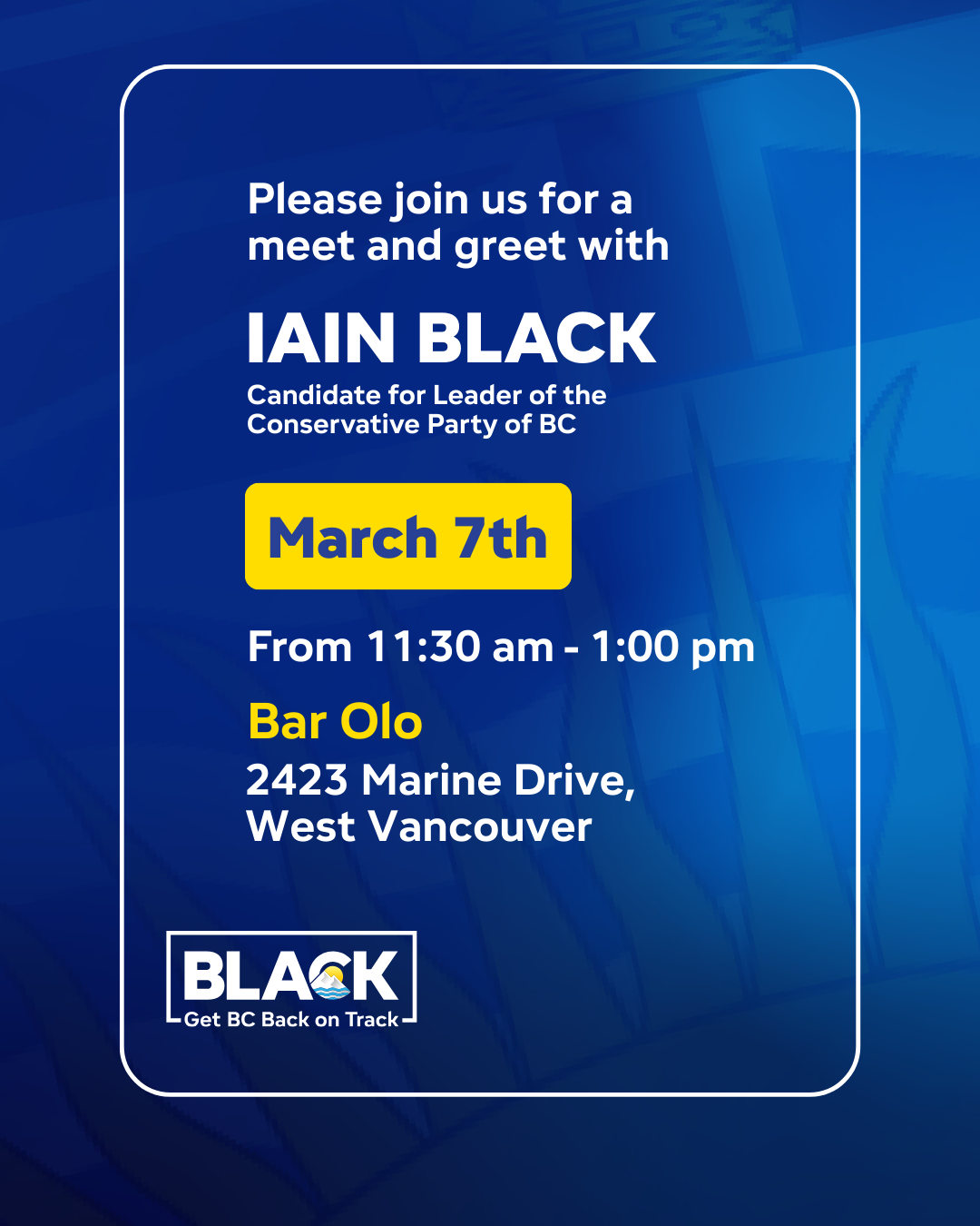 Meet Iain Black in West Vancouver